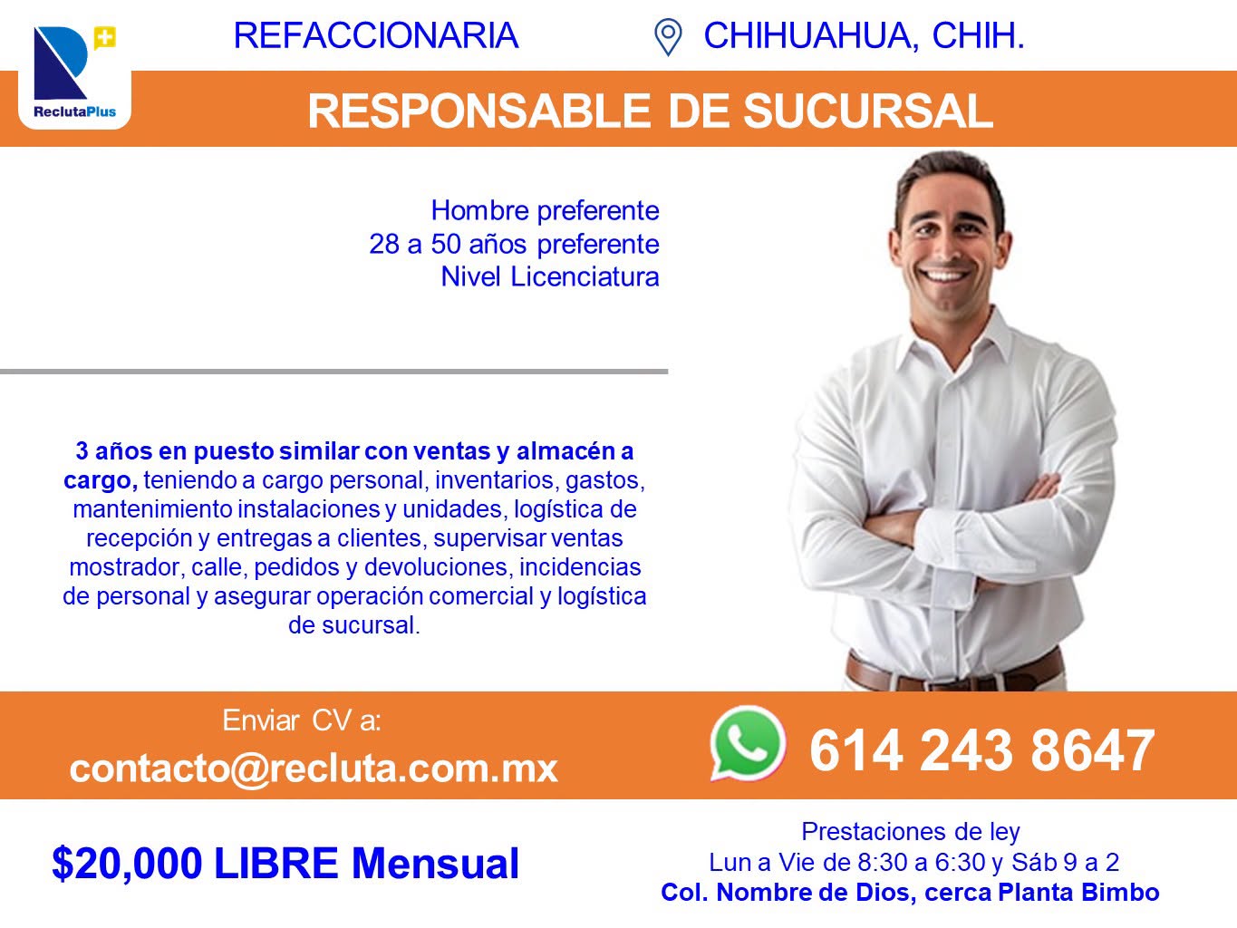 Responsable de Sucursal