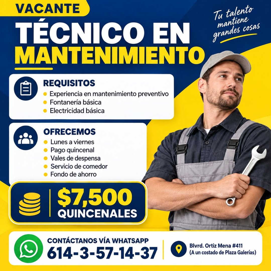 Técnico de Mantenimiento Preventivo