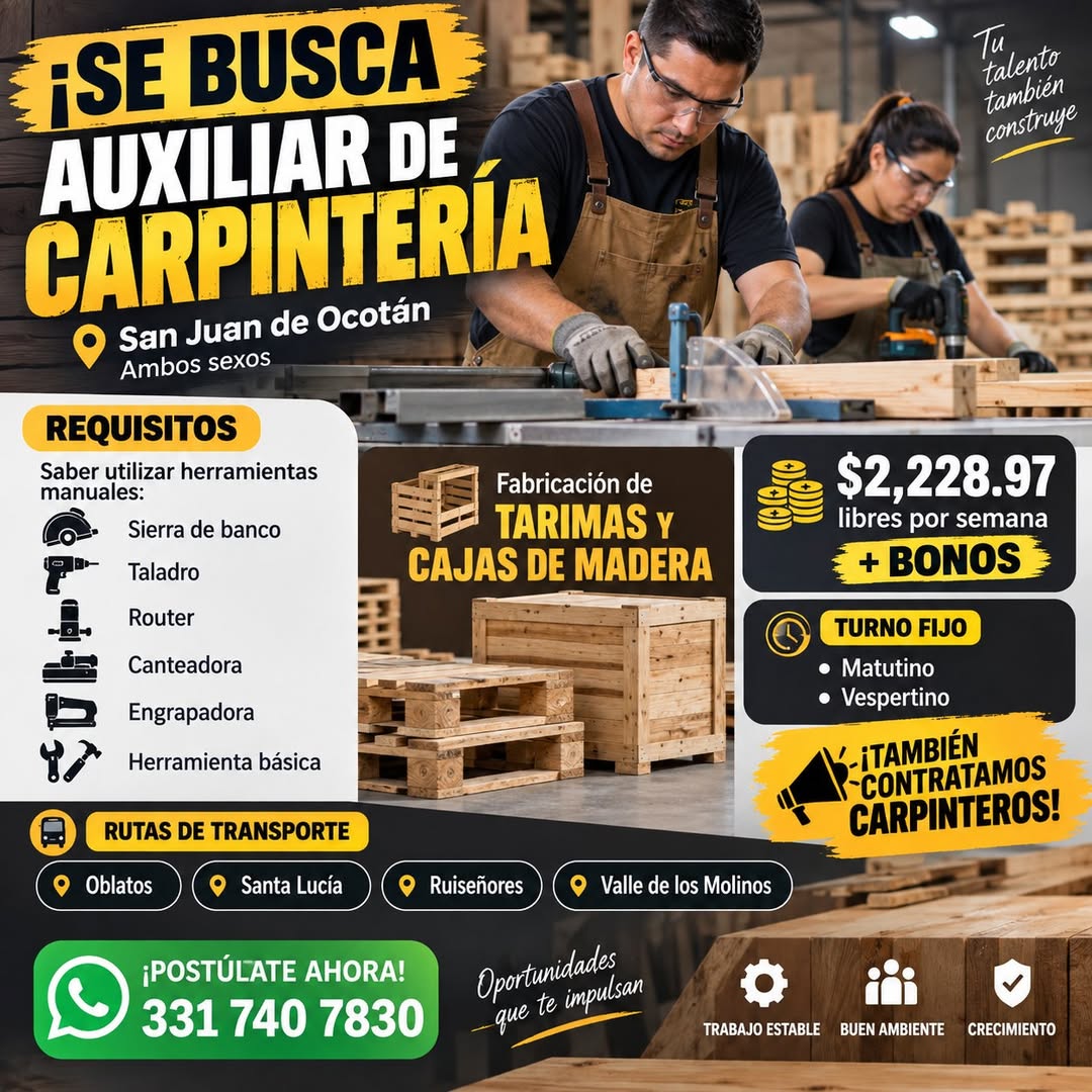 Auxiliar de Carpintería