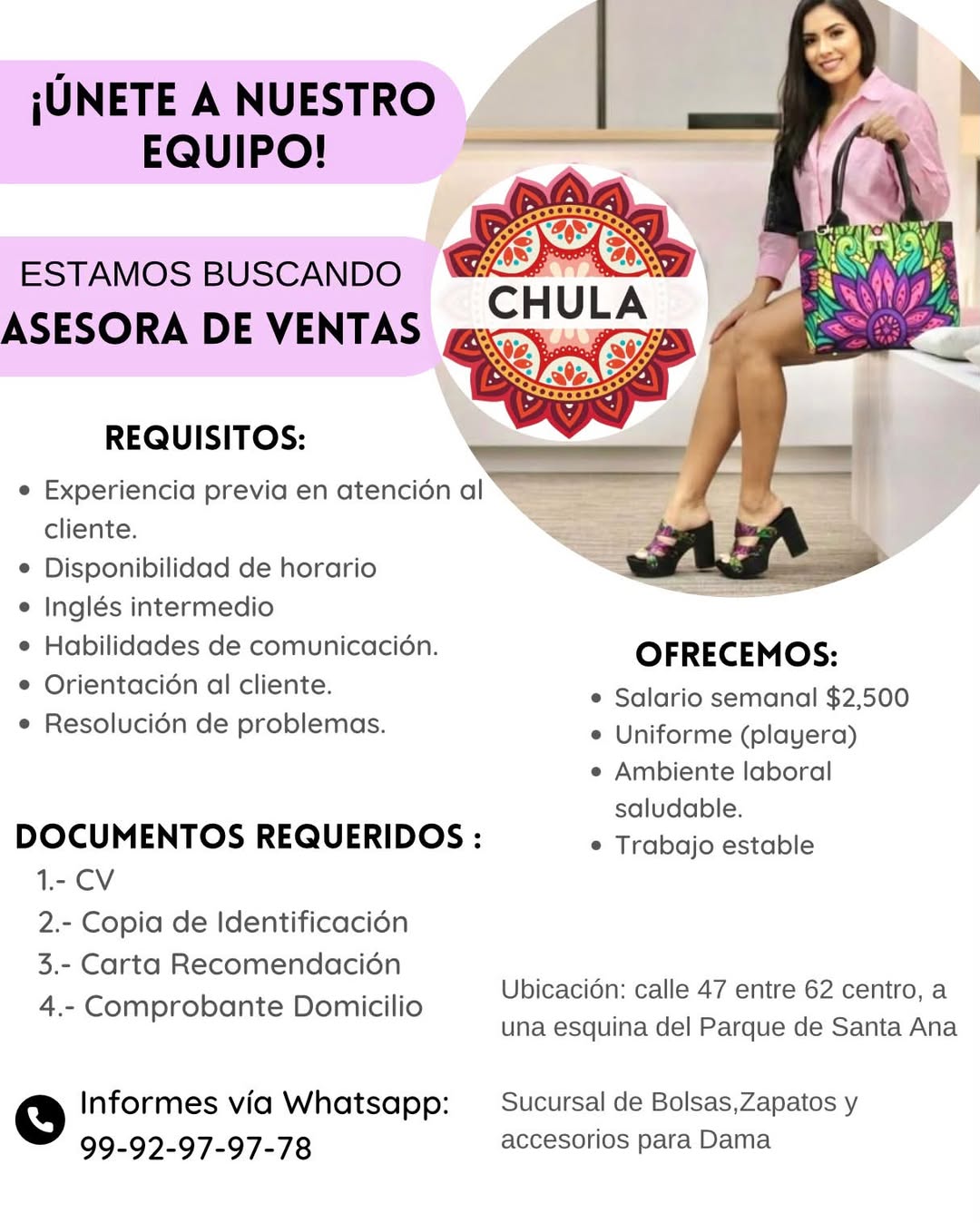 Asesora de Ventas
