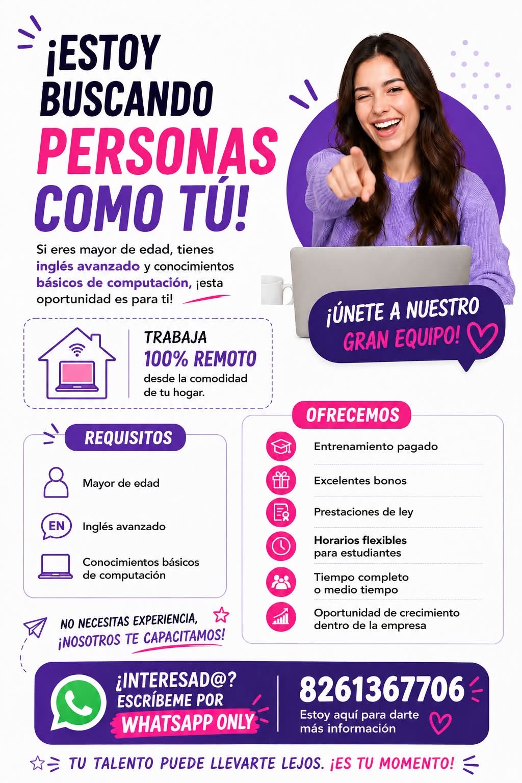 Trabajo 100% remoto