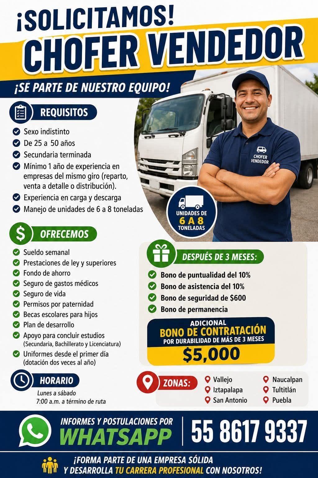 Chofer Vendedor