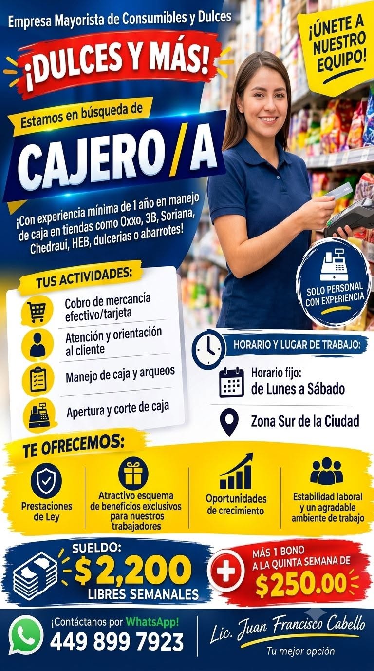Cajero/a