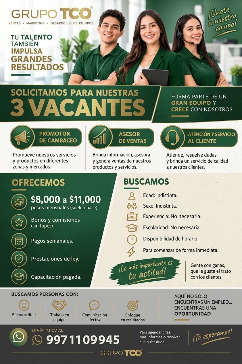 Vacante disponible