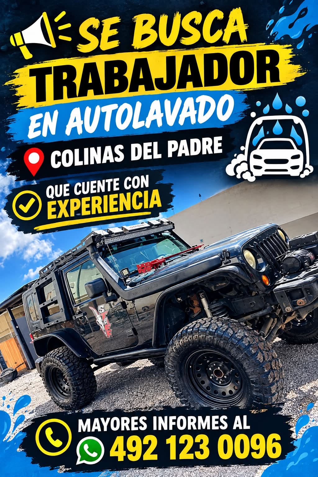Trabajador en Autolavado