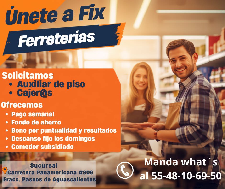 Cajero Auxiliar de Piso