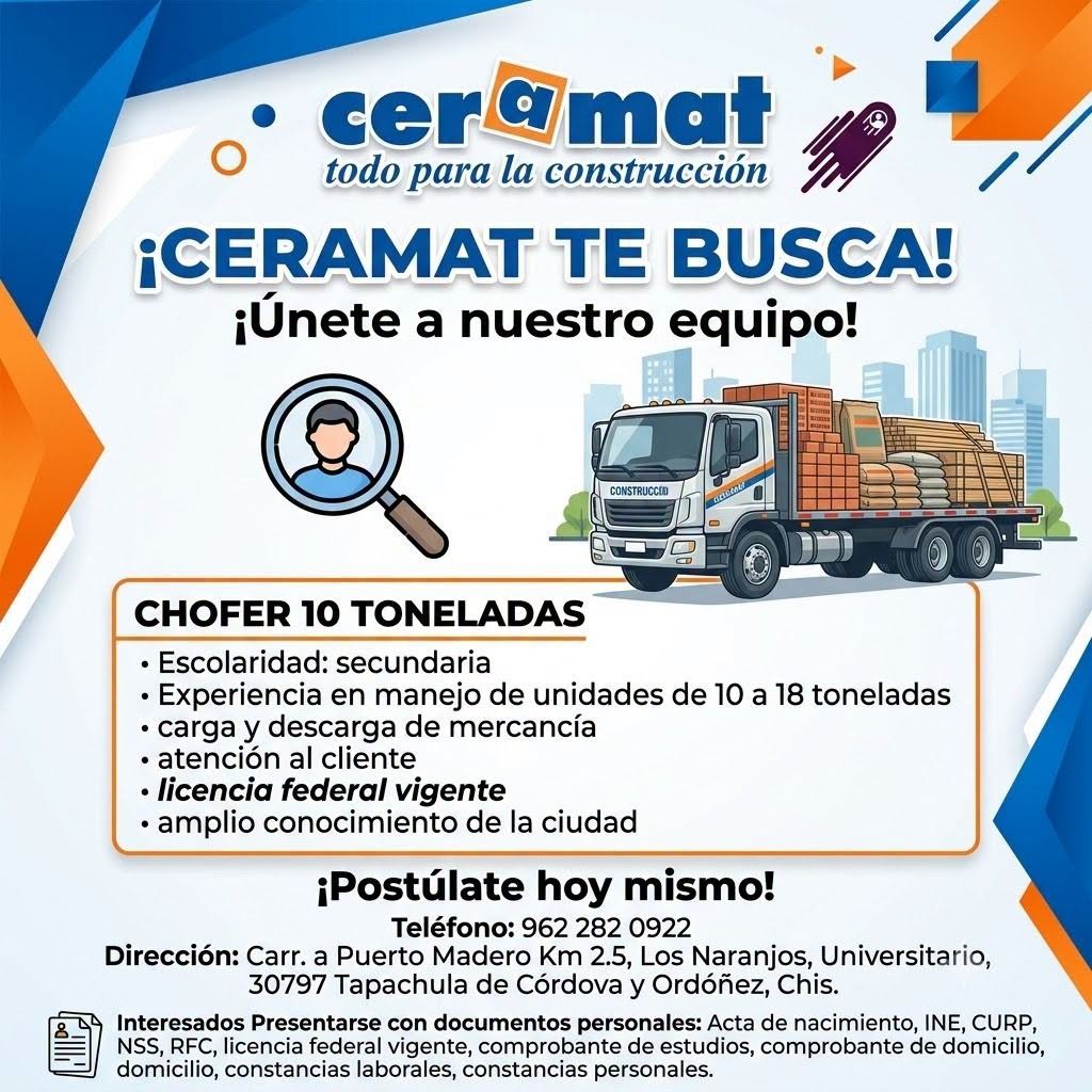Chofer de 10 Toneladas