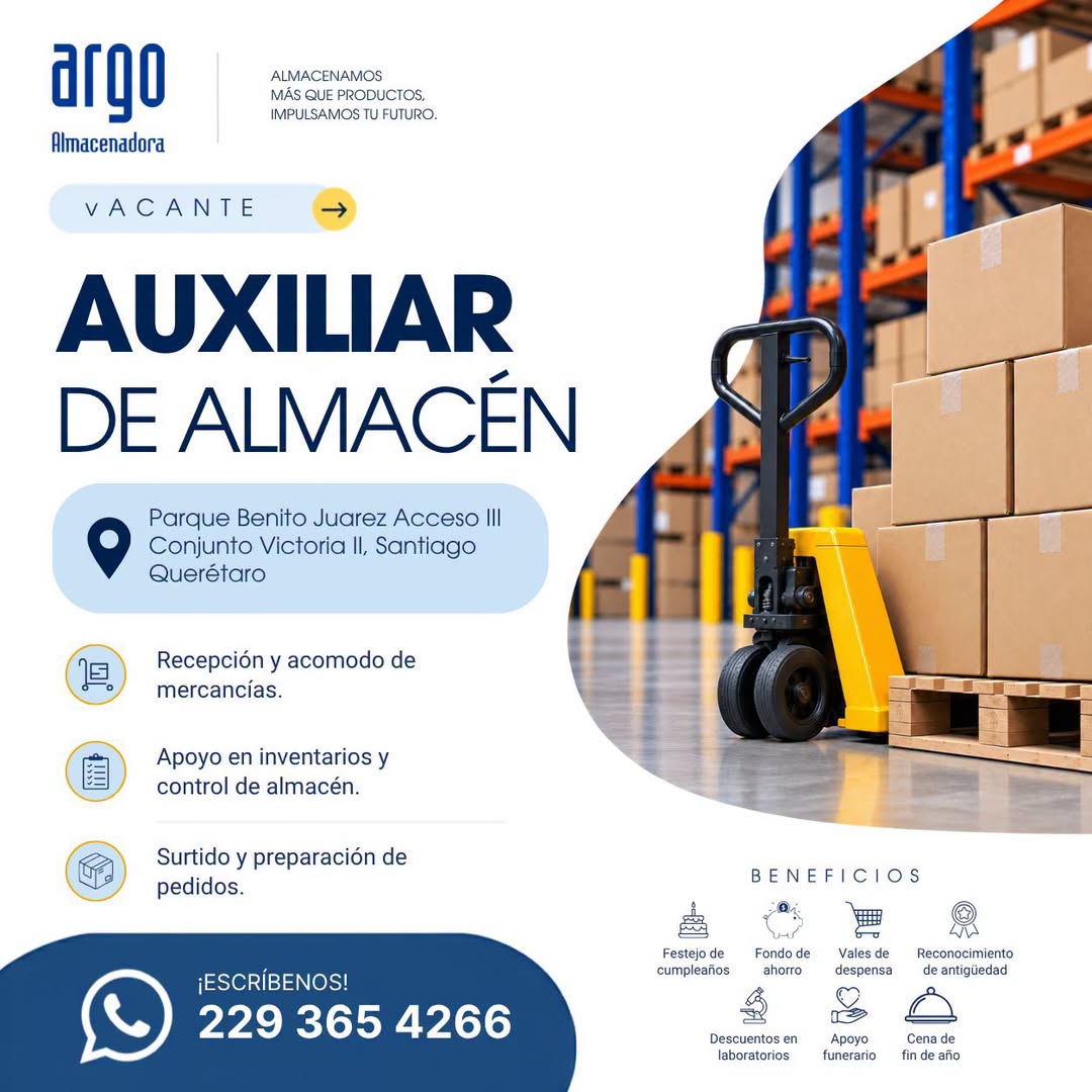 Auxiliar de Almacén