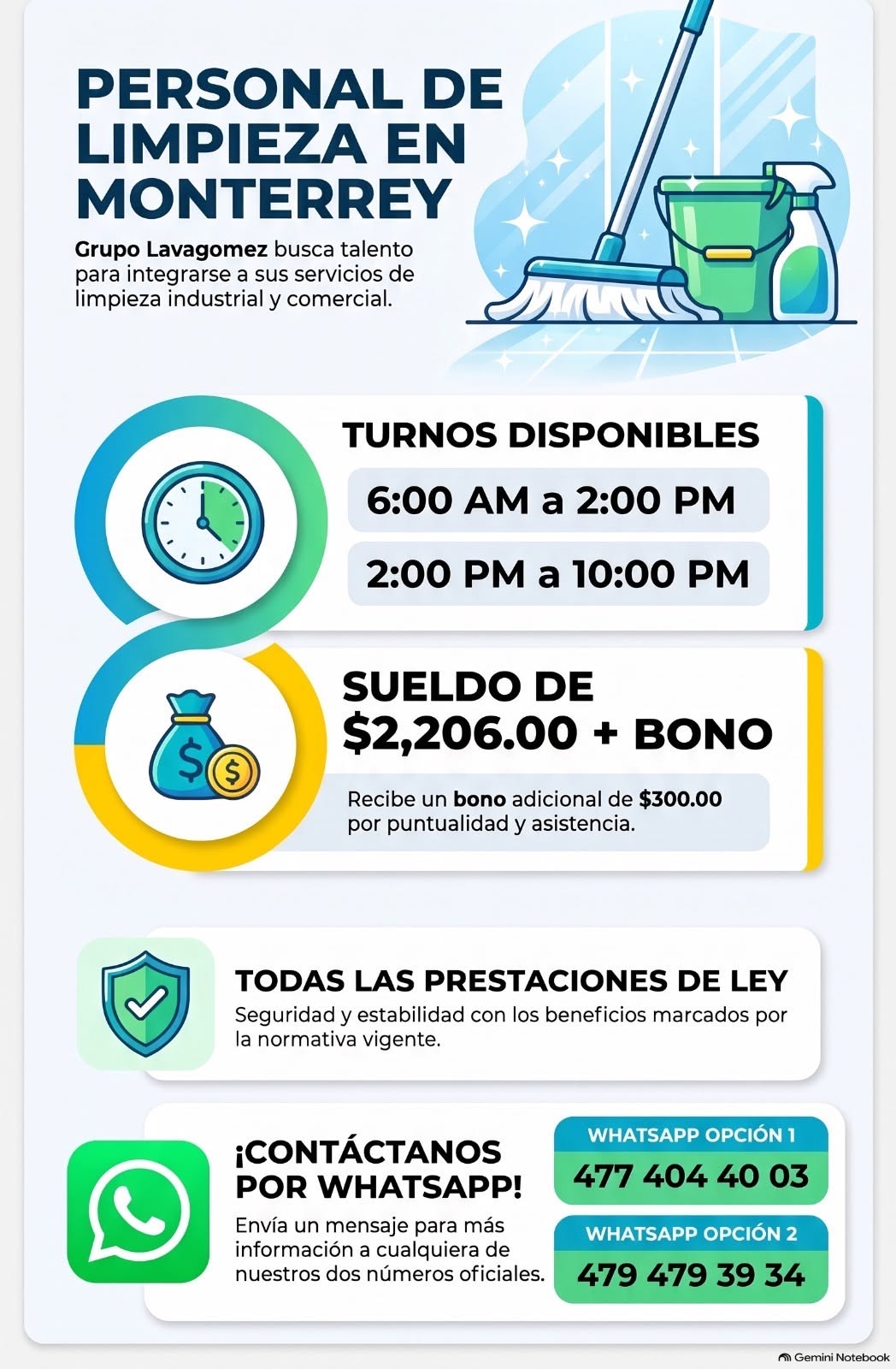 Personal de Limpieza