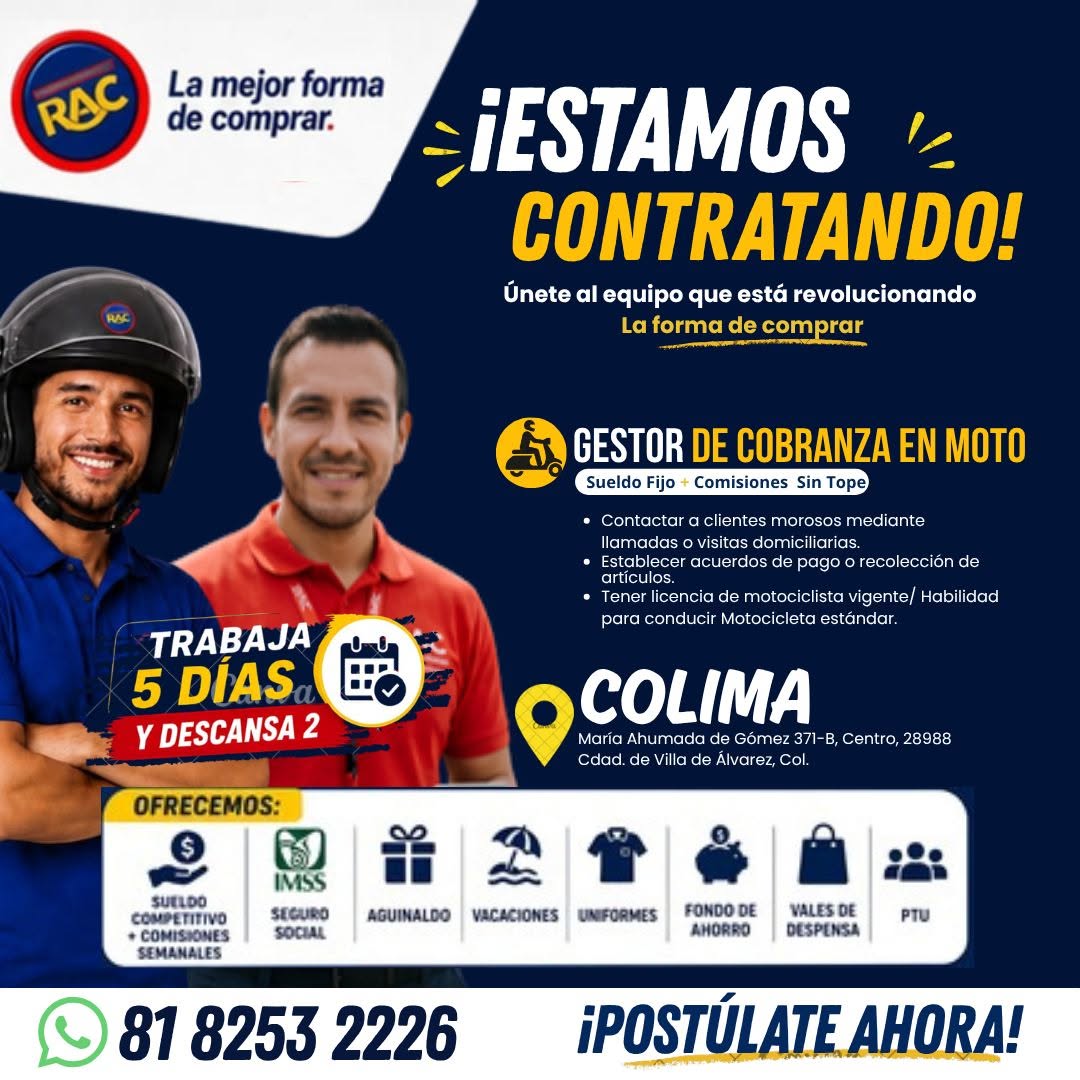 Gestor de Cobranza en Moto