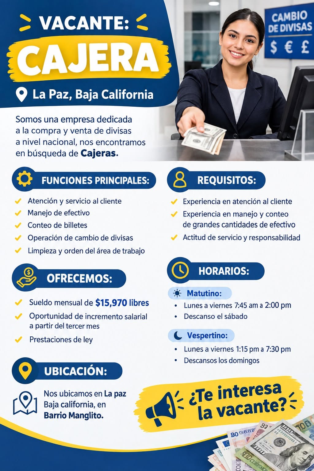 Cajera(o)