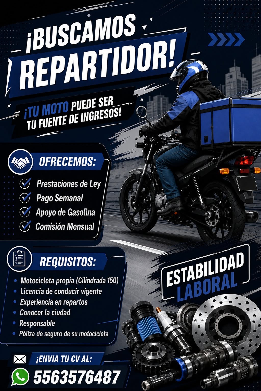 Repartidor Motociclista