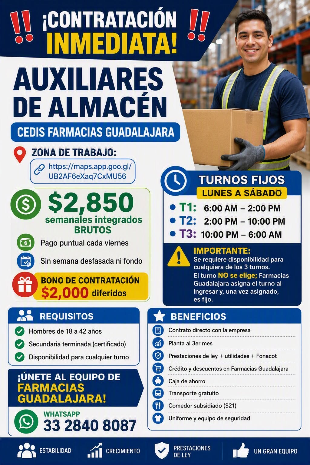 Auxiliar de Almacén