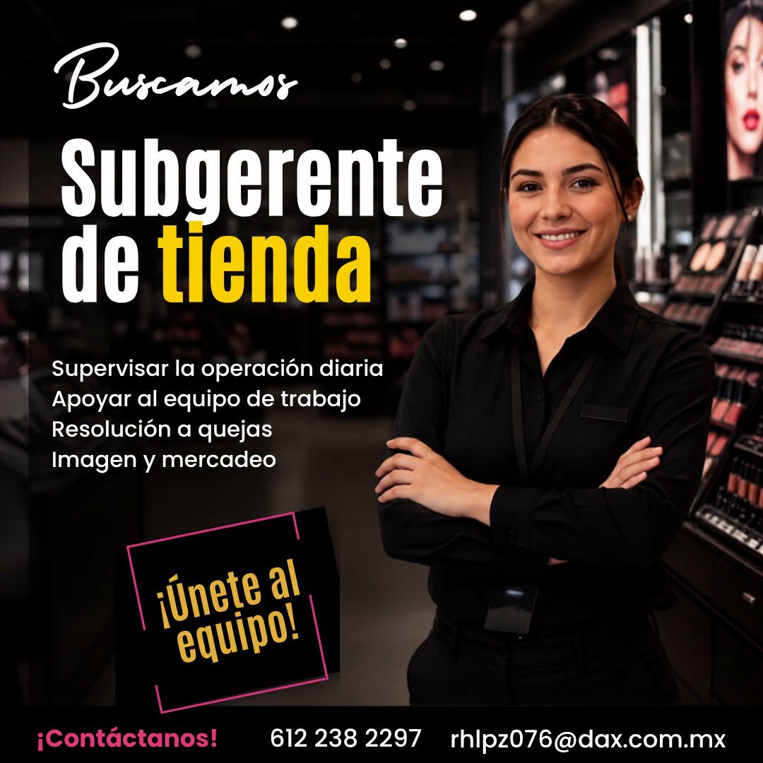Subgerente de tienda