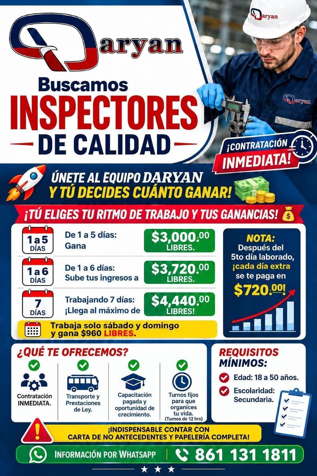 Inspector(a) de Calidad