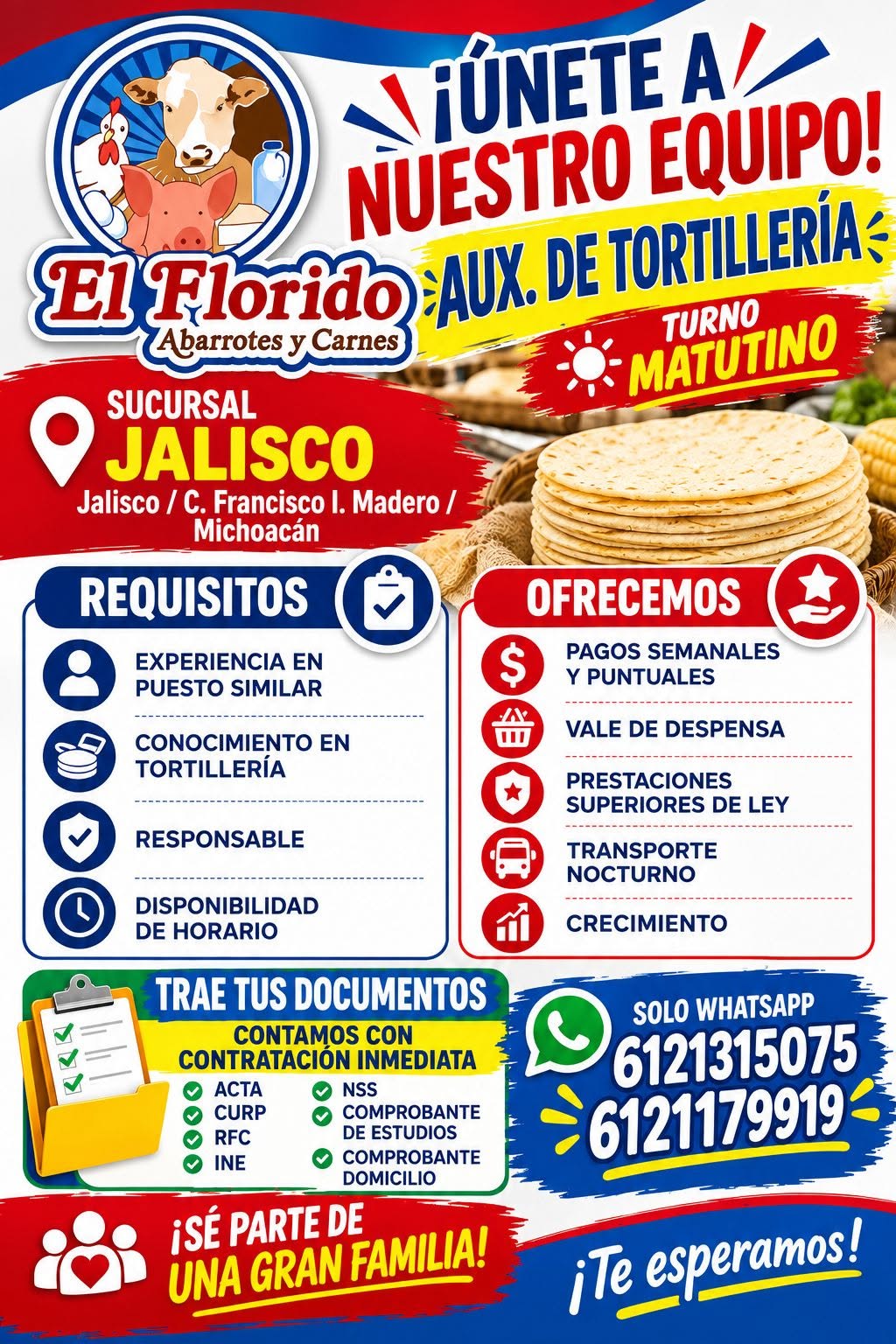 Auxiliar de Tortillería