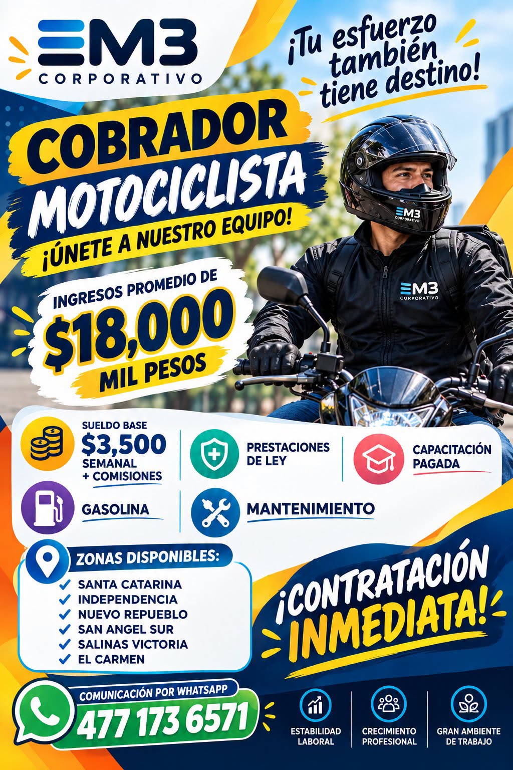 Cobrador Motociclista