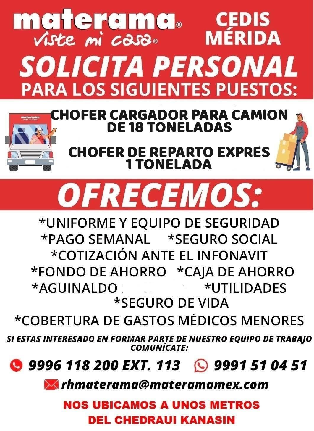 Chofer Cargador para Camión de 18 Toneladas