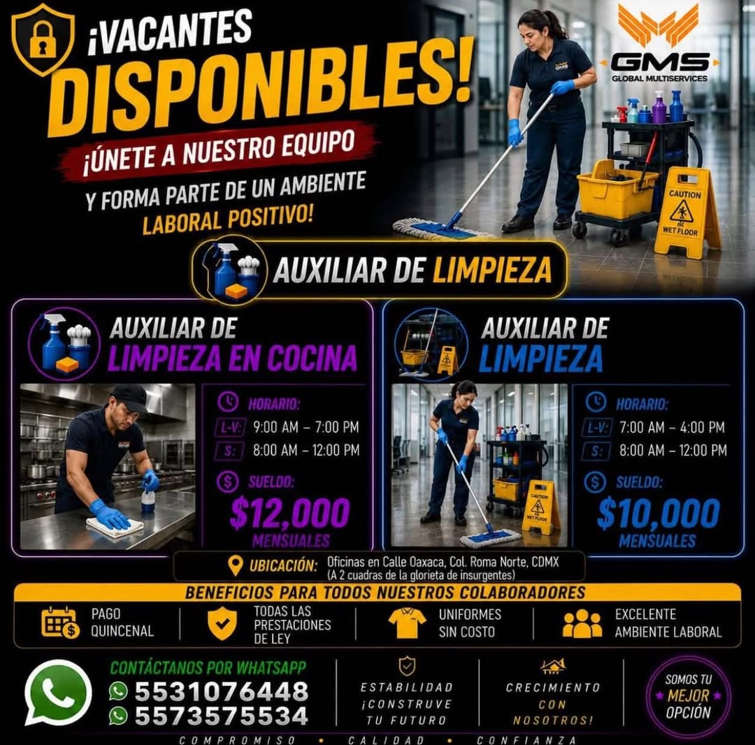 Auxiliar de Limpieza