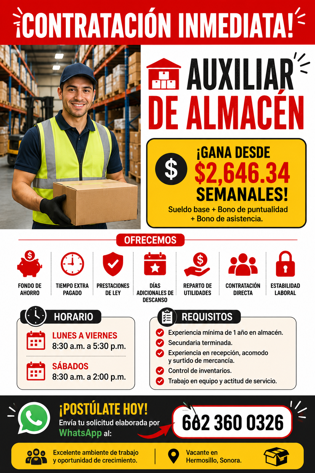 Auxiliar de Almacén