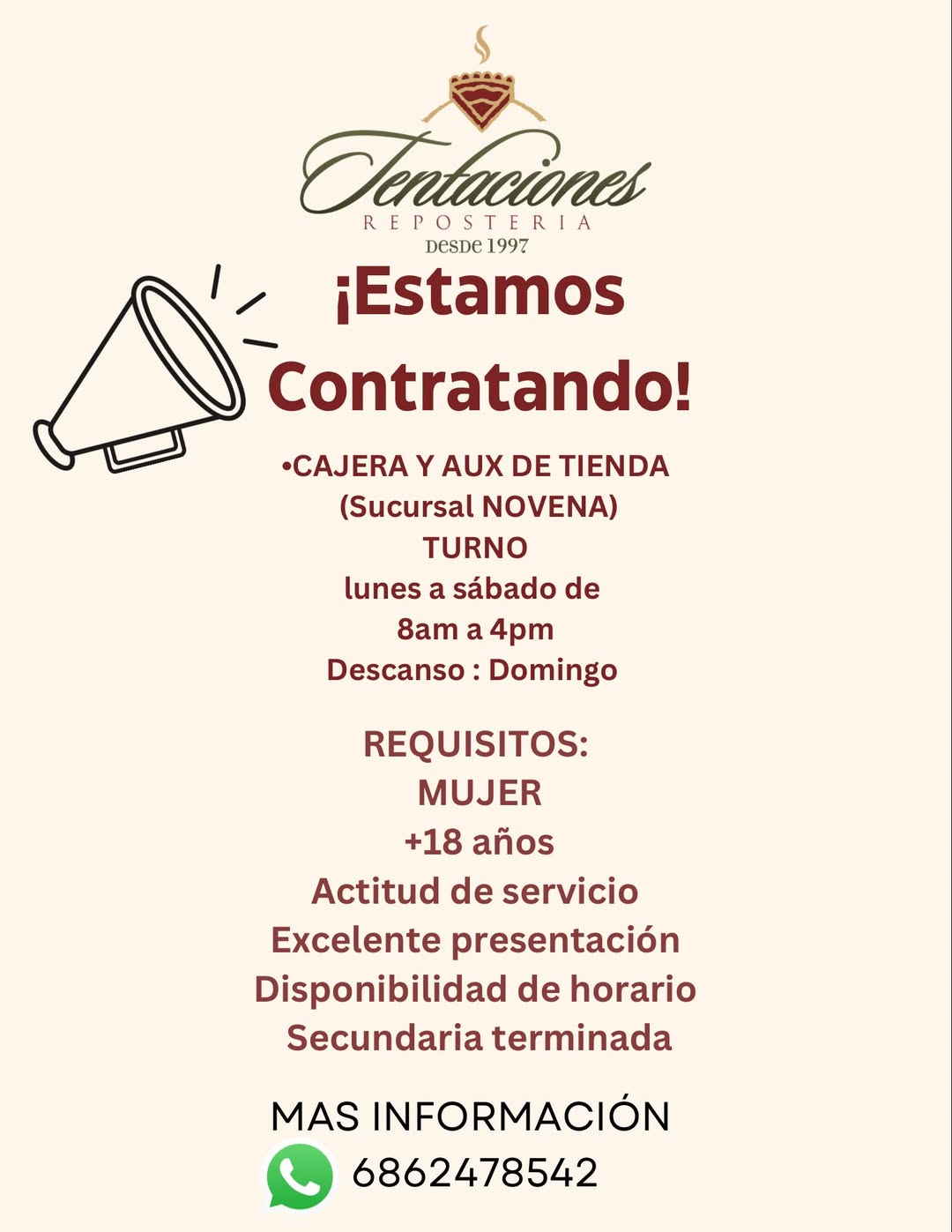 Vacante disponible