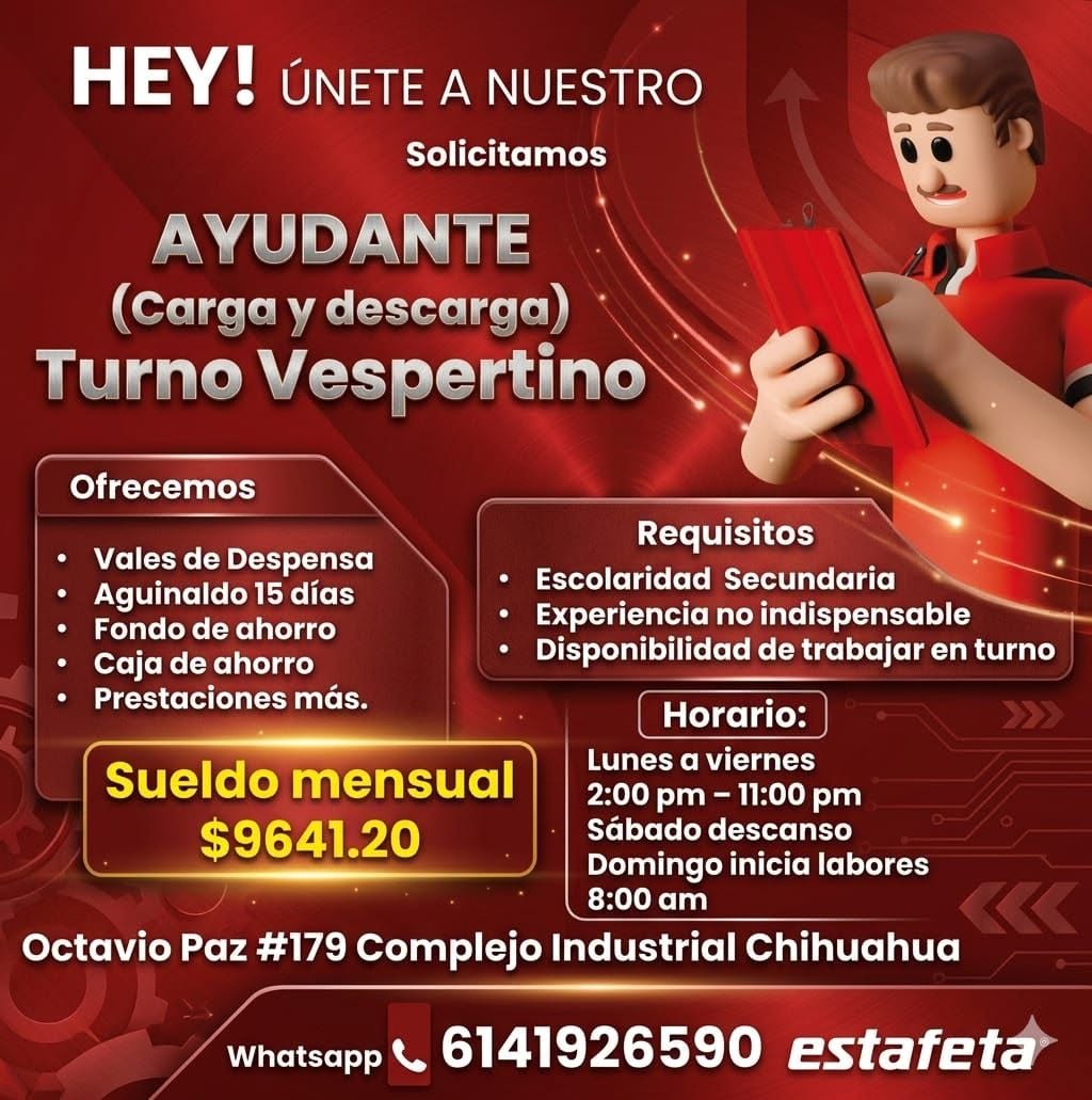 Ayudante Estafeta