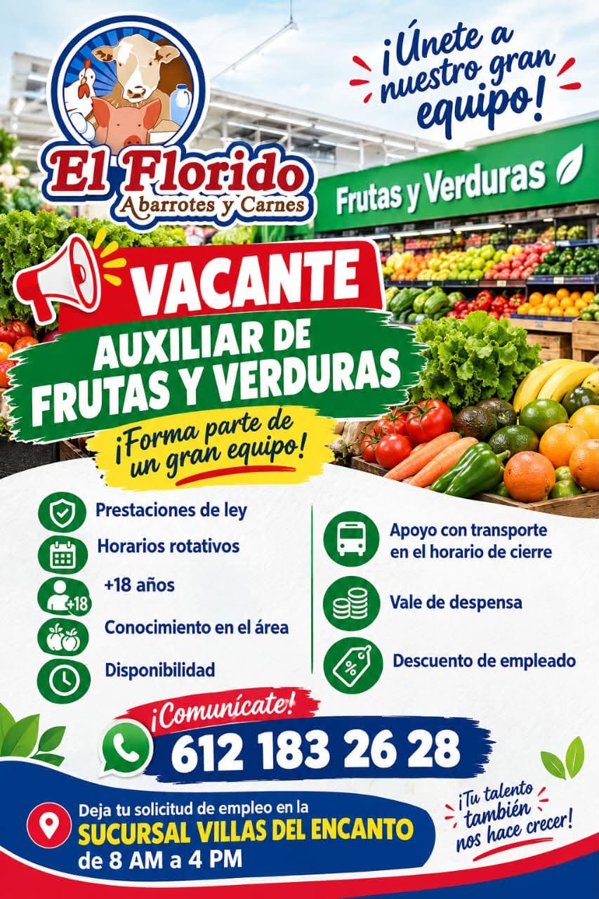 Auxiliar de Frutas y Verduras