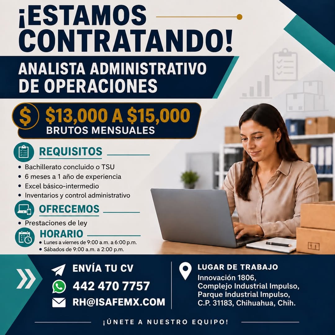 Analista Administrativo de Operaciones