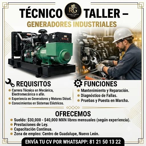 Técnico Taller - Generadores Industriales