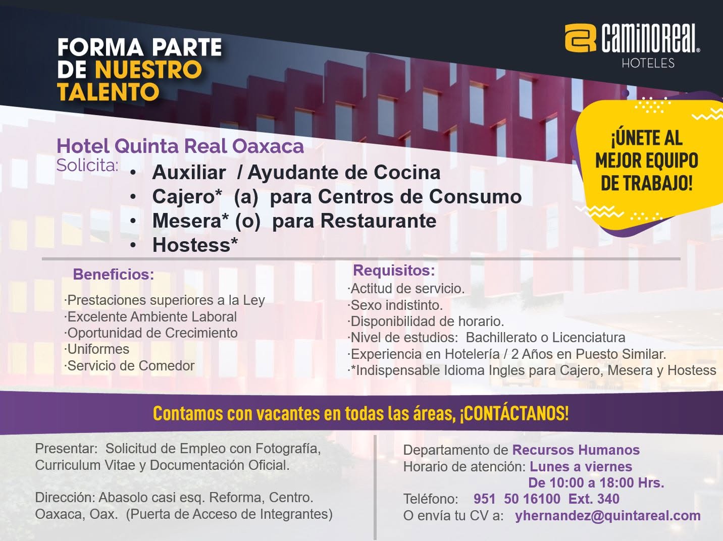 Vacante disponible