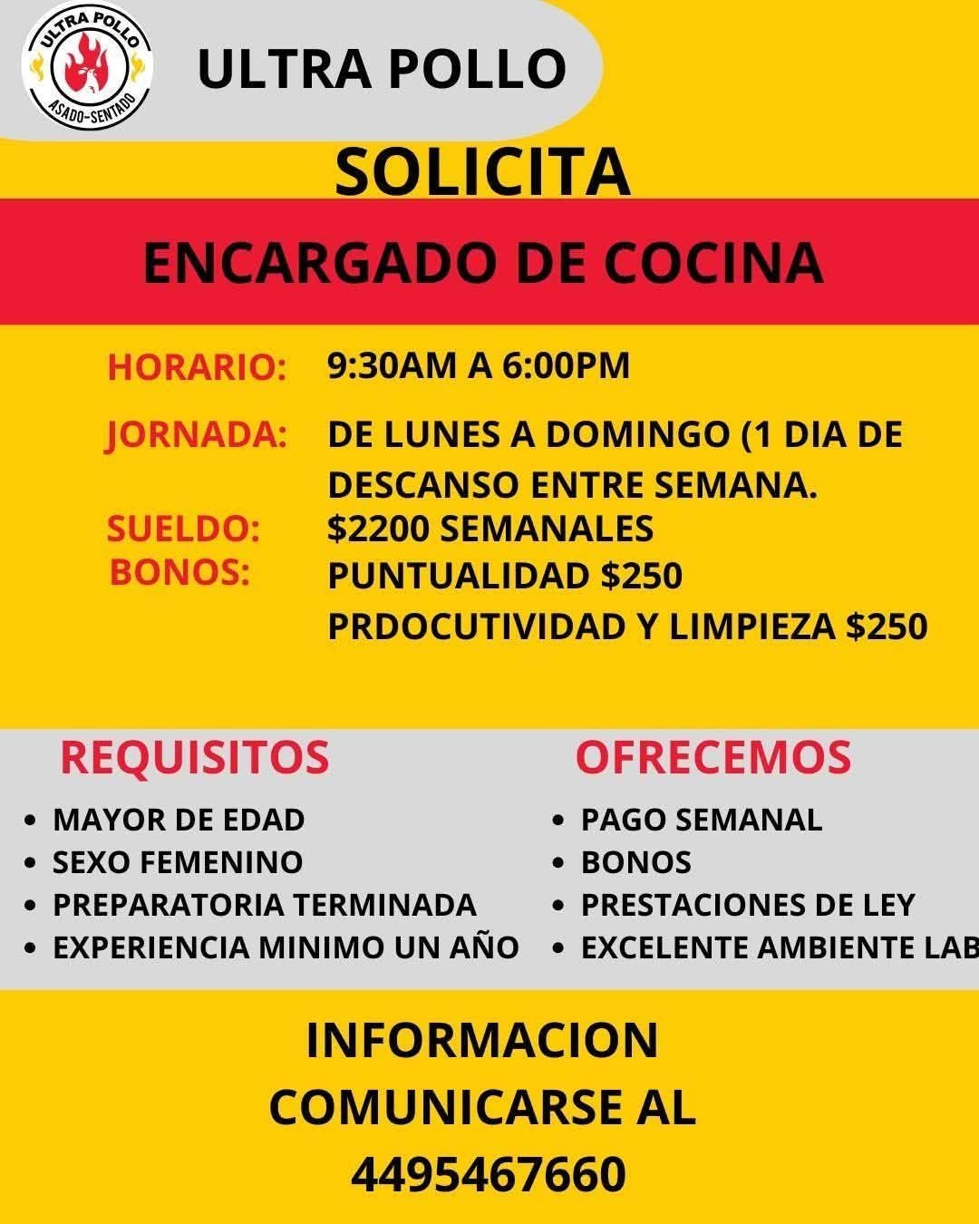Encargada de Cocina