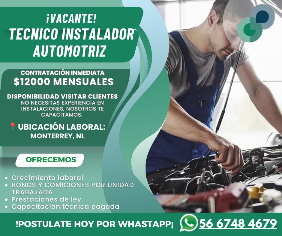 Técnico Instalador Automotriz