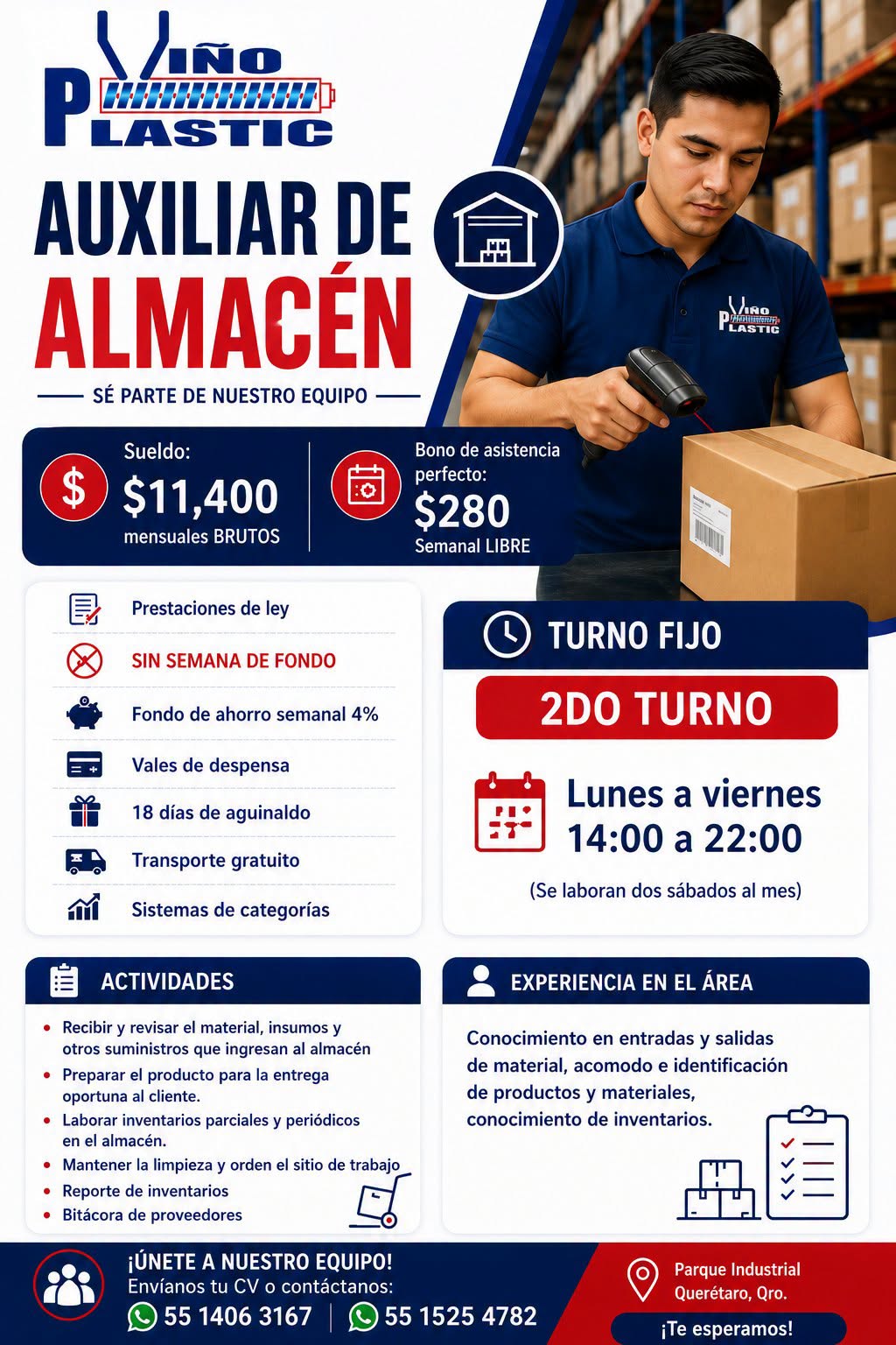 Auxiliar de Almacén