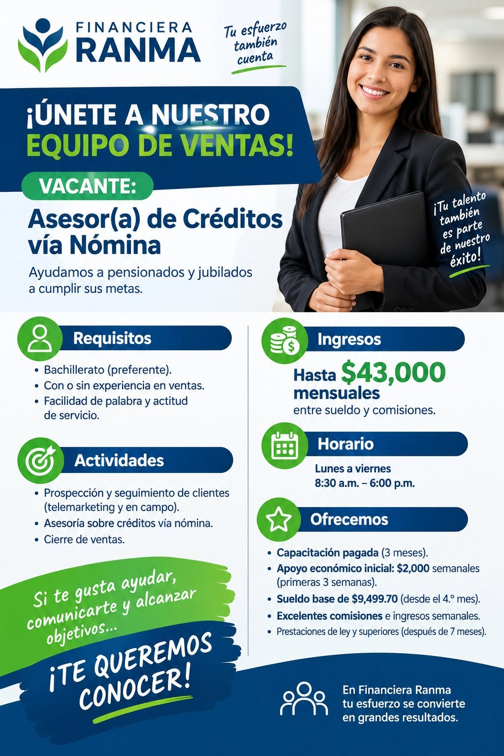 Oportunidad en carrera financiera