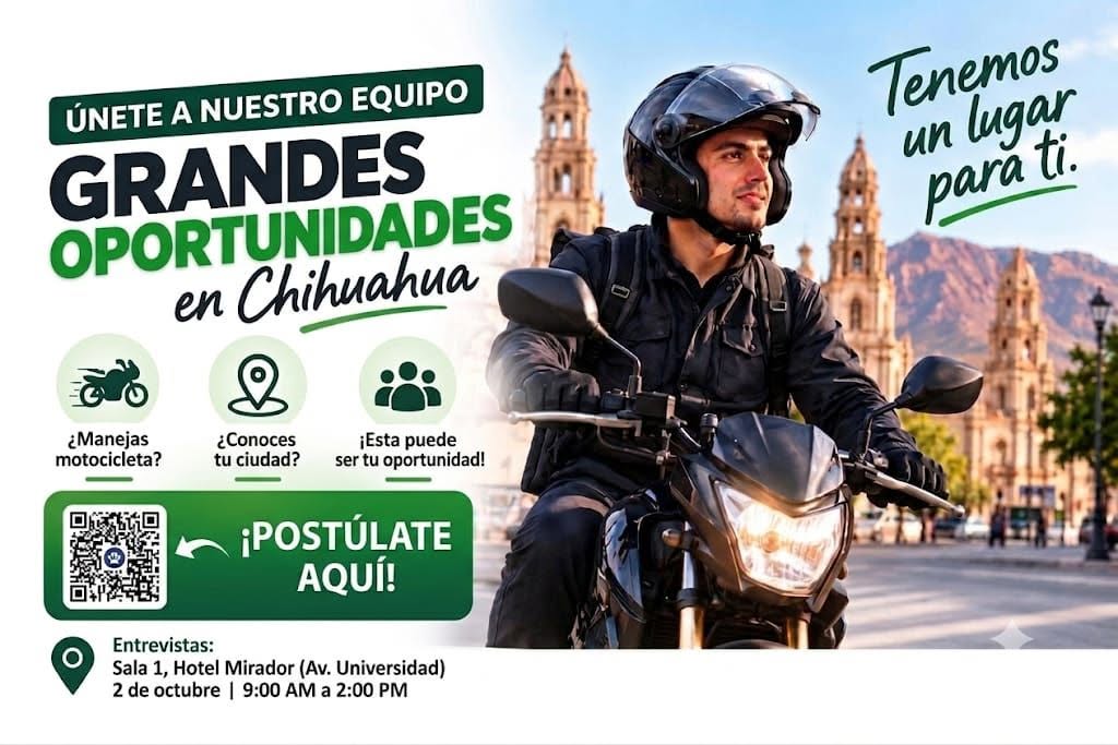 Repartidor en motocicleta