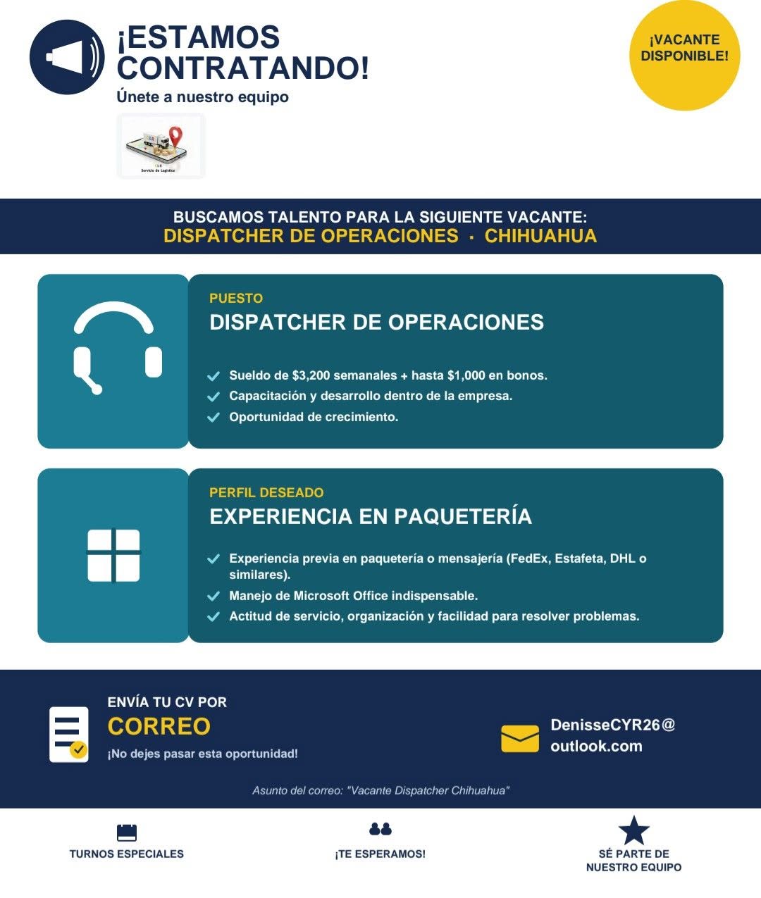 Vacante disponible