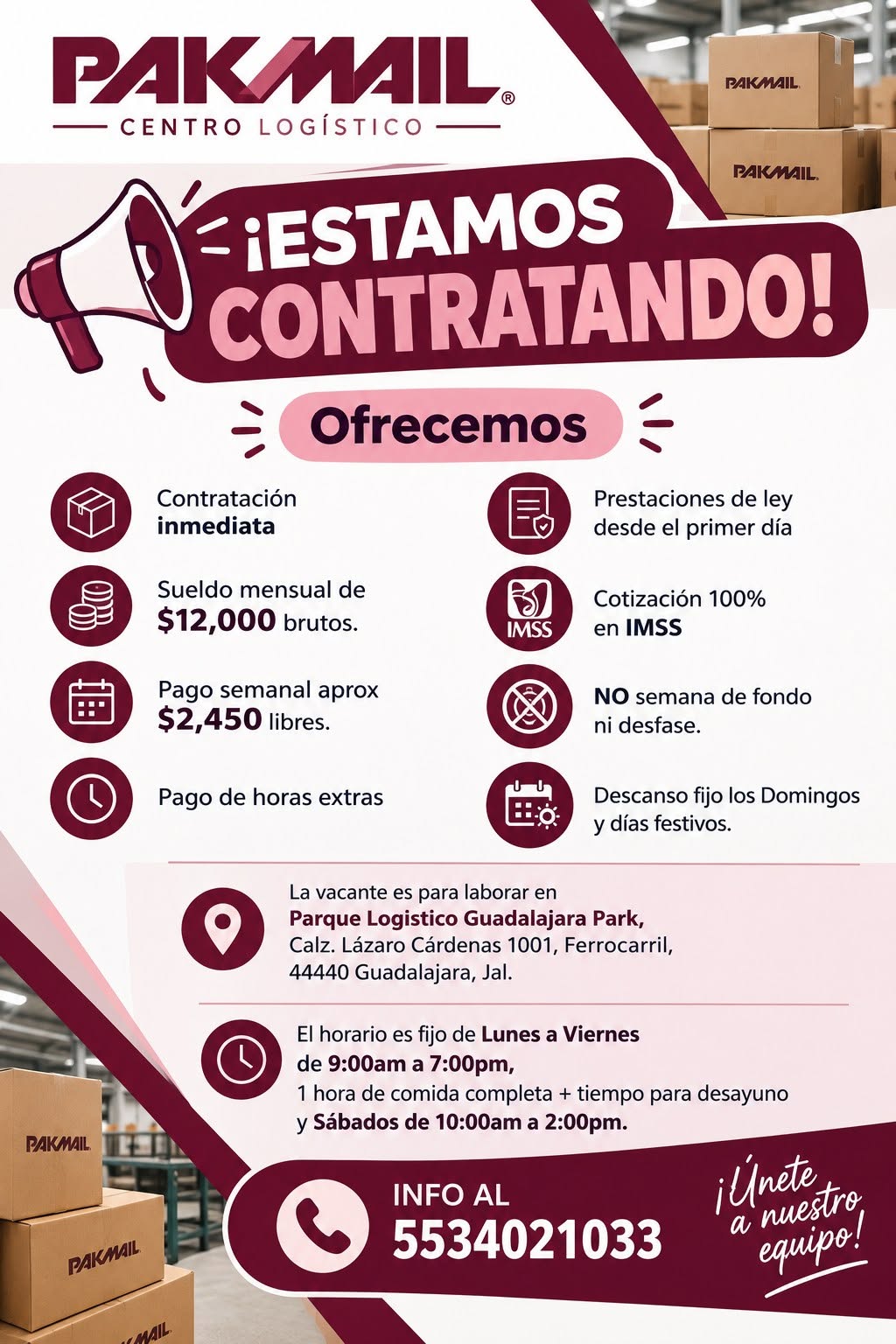 Vacante disponible