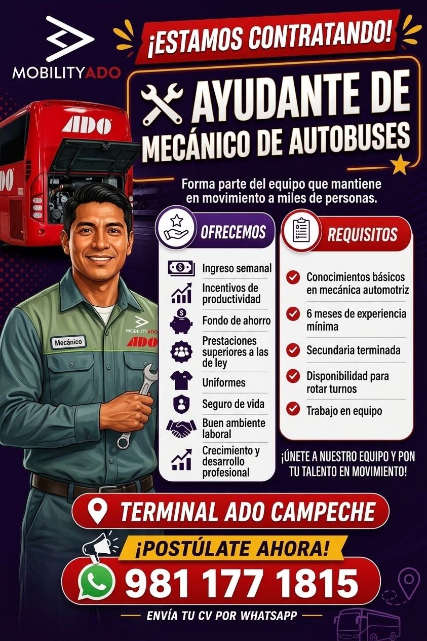 Ayudante de Mecánico de Autobuses
