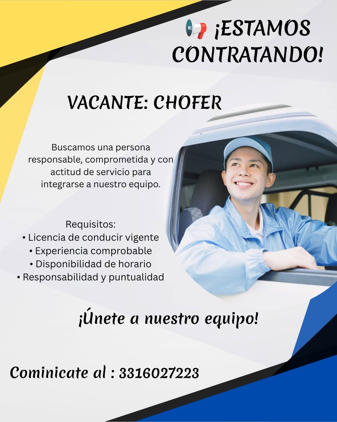 Vacante disponible