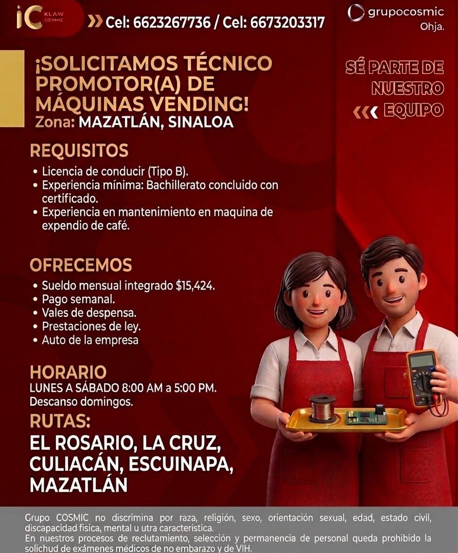 Técnico de Máquina Cafetera