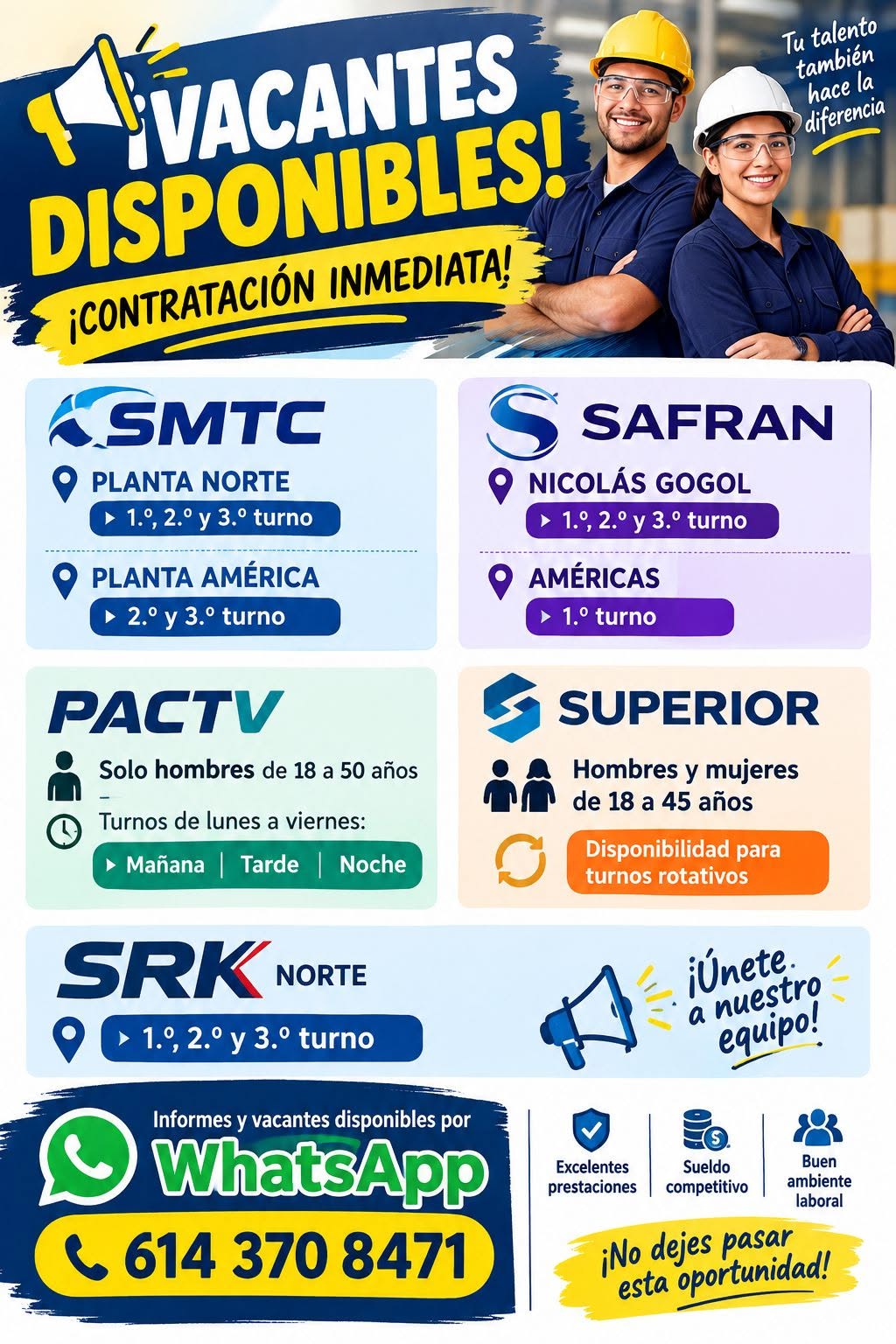 Operador en SMTC - PLANTA NORTE