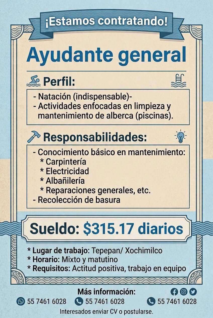 Ayudante General de Limpieza
