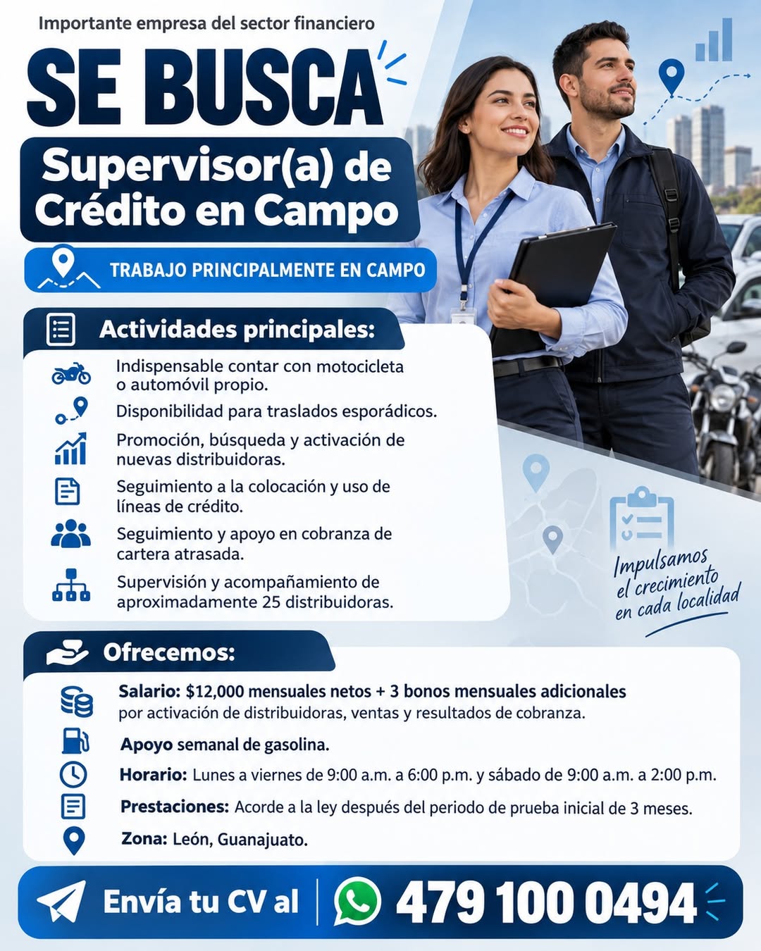 Supervisor(a) de Crédito en Campo
