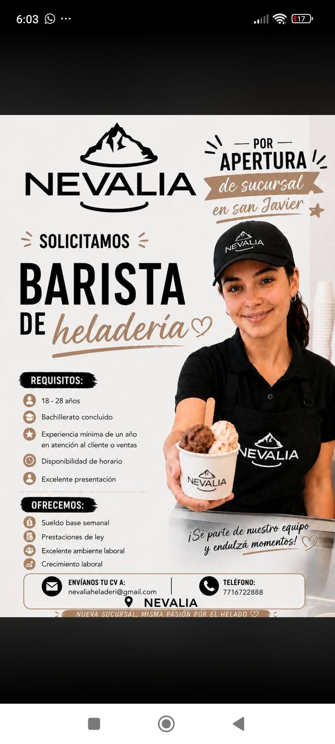 Vacante disponible
