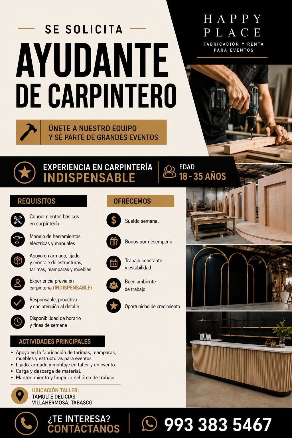 Ayudante de Carpintero