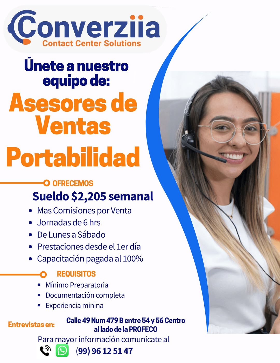 Asesor de Ventas Medio Tiempo
