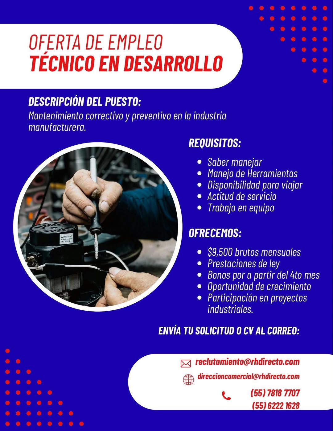 Auxiliar en Mantenimiento Industrial