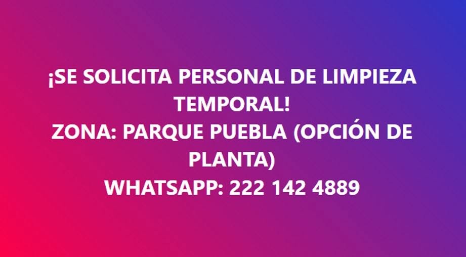 Personal de Limpieza