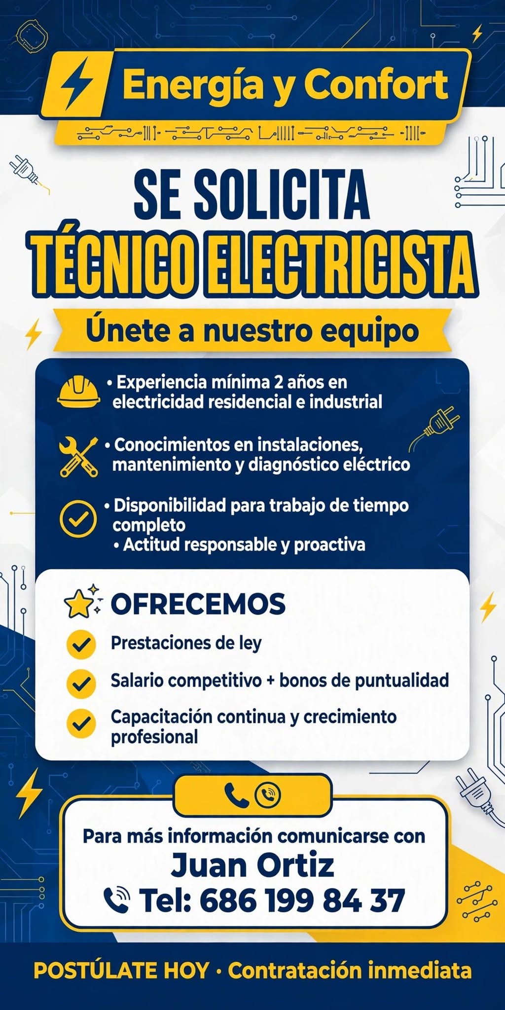 Técnico Electricista