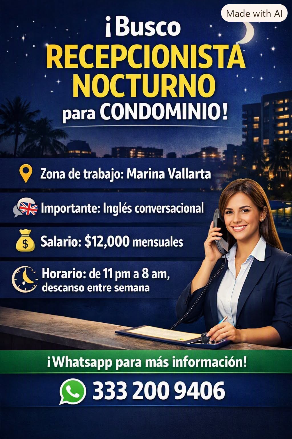 Recepcionista Nocturno